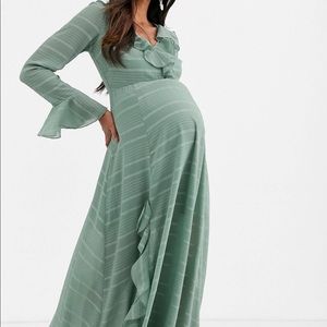 ASOS DESIGN Maternity wrap maxi dress